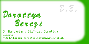 dorottya berczi business card